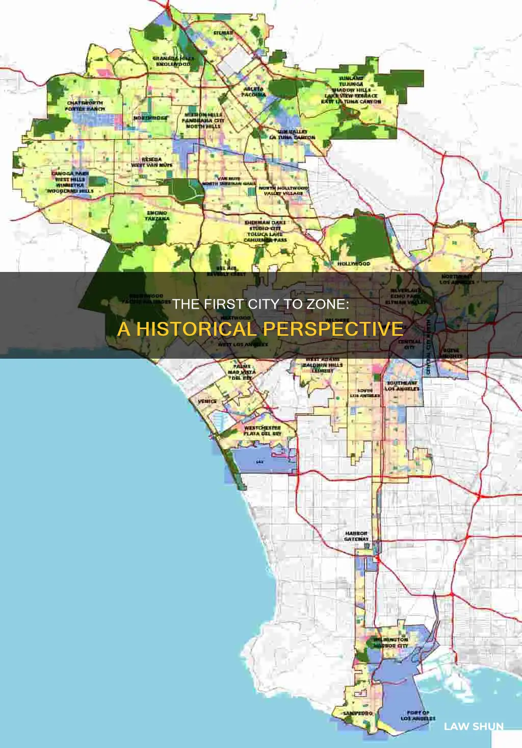 which was the first city to establish comprehensive zoning laws