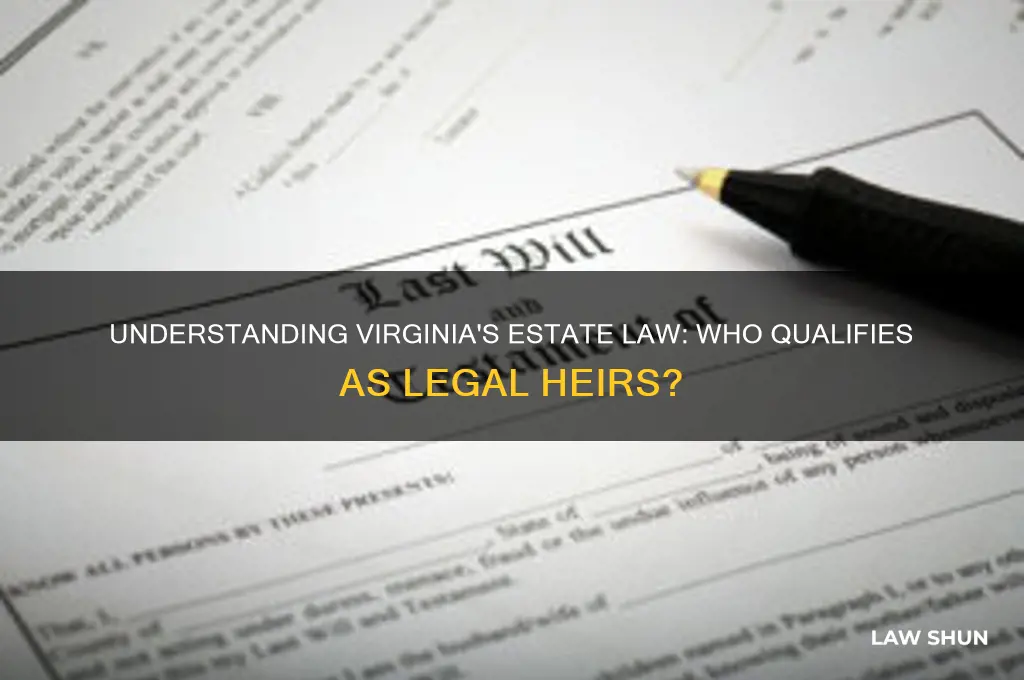 who are considered heirs to an estate under virginia law