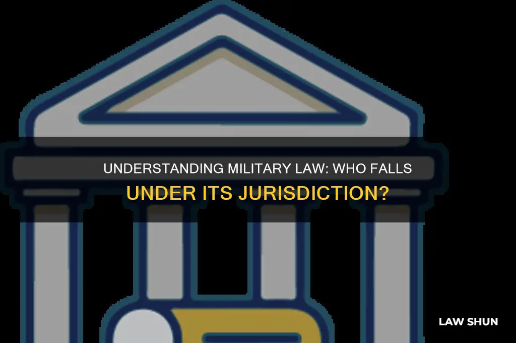 who are the people subject to military law