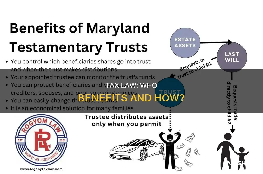 who benefits from tax law