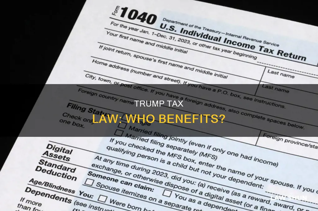 who benefits from trump tax law