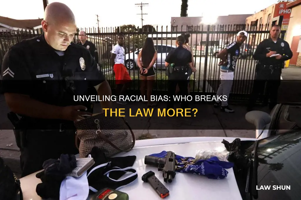 who breaks the law the most blacks or hispanics