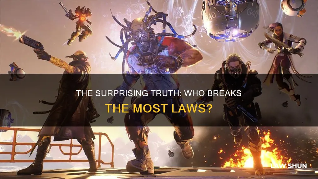 who breaks the majority of laws