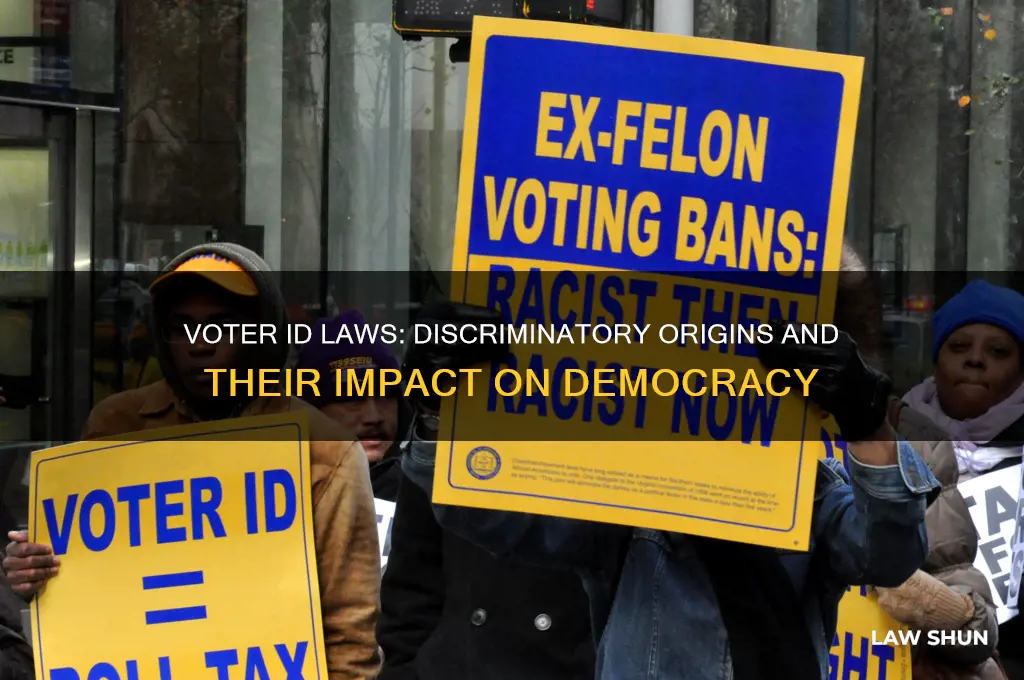 who came up with voter id laws discriminate