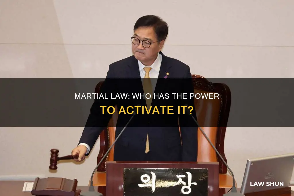 who can activate martial law
