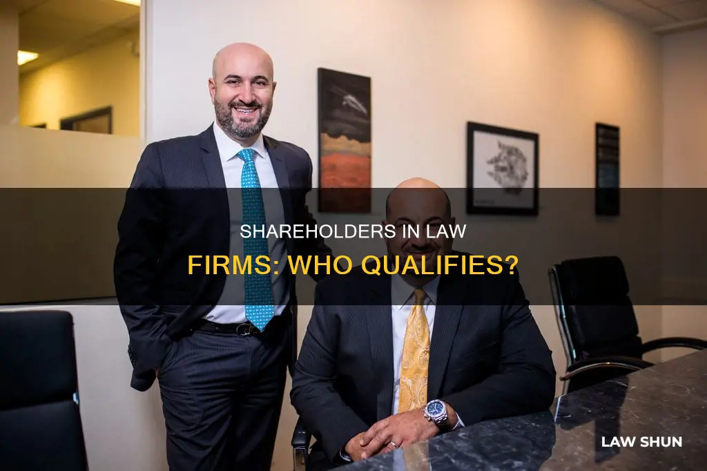 who can be a shareholder in a law firm