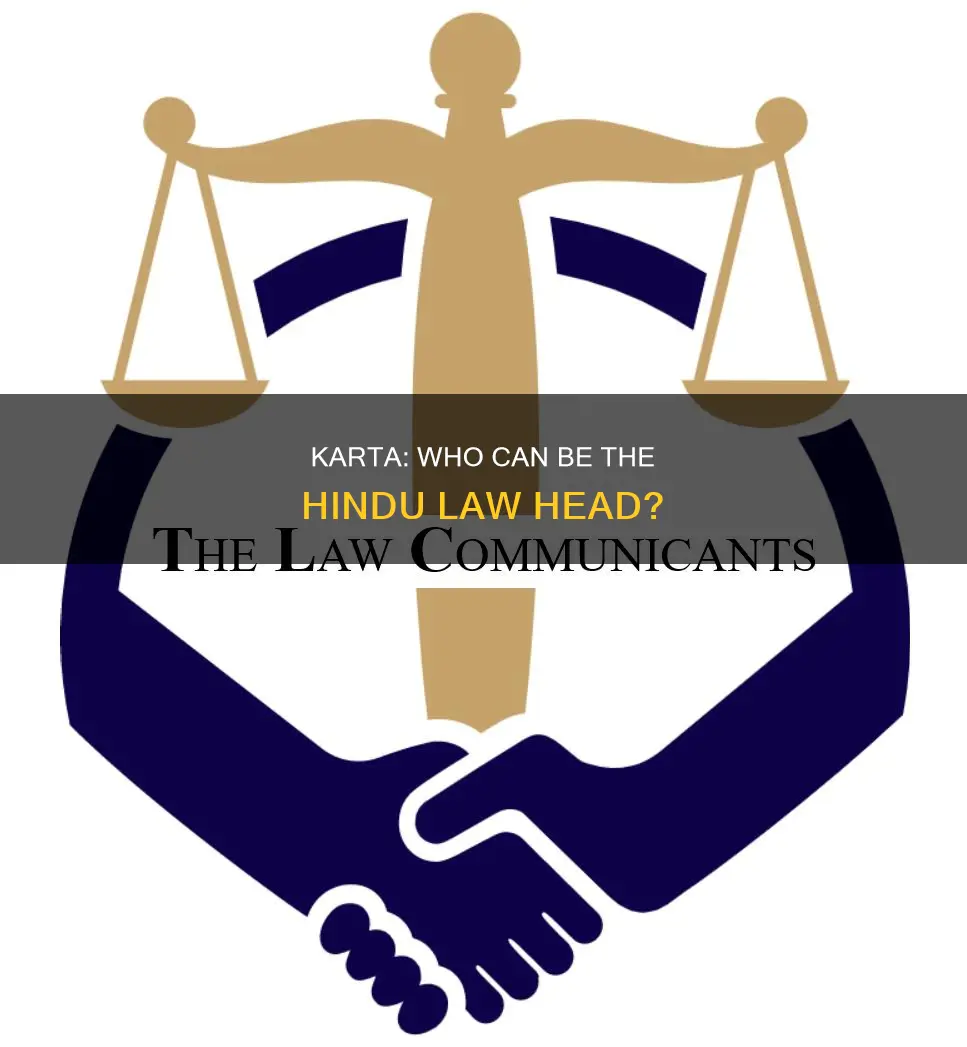 who can be karta under hindu law