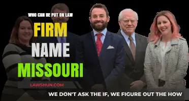 Who Can Be Named on a Law Firm in Missouri?