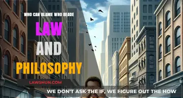 Law and Philosophy: Who's to Blame?