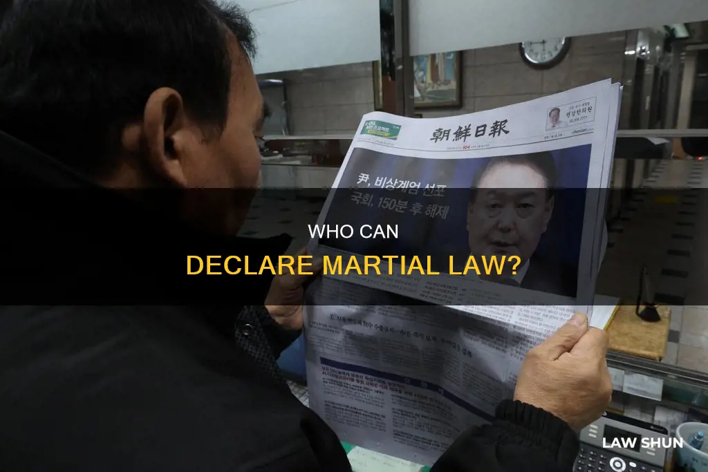 who can call for marshall law