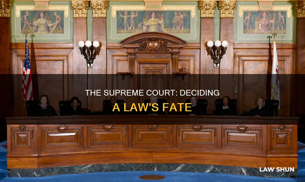 who can decide whether a law is unconstitutional brainly