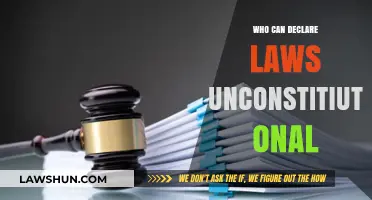 Who Can Declare Laws Unconstitutional?
