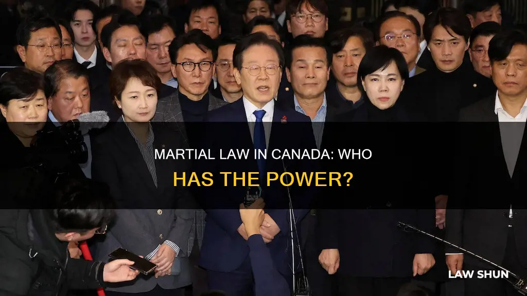 who can declare martial law in canada