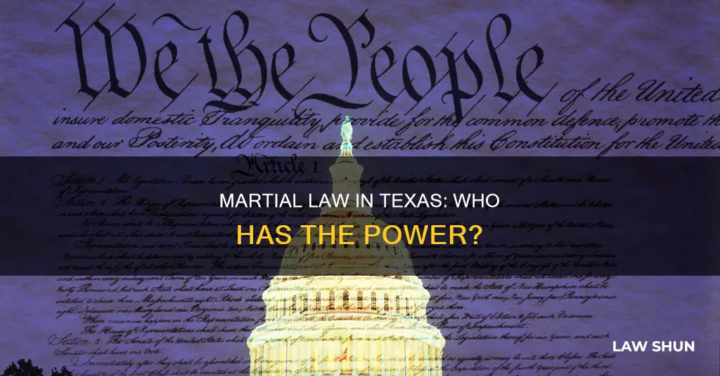 who can declare martial law in texas