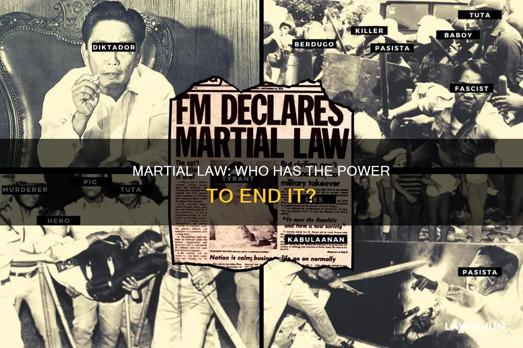 who can end martial law