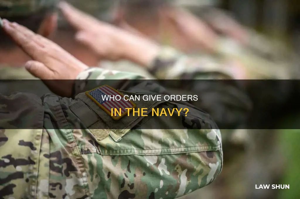 who can give a lawful order in the navy