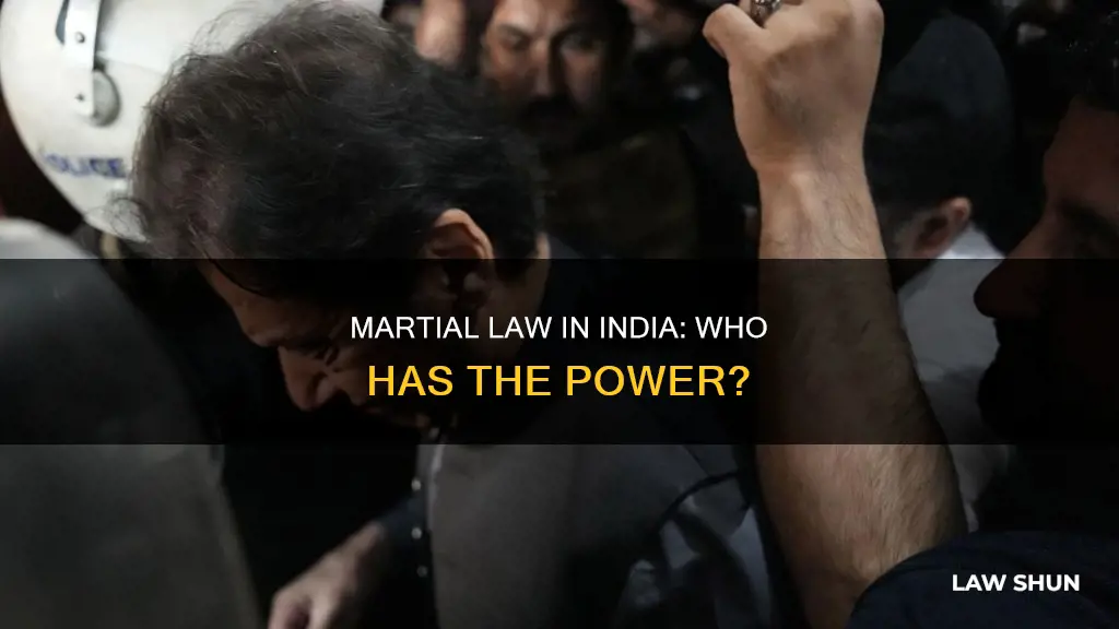 who can impose martial law in india