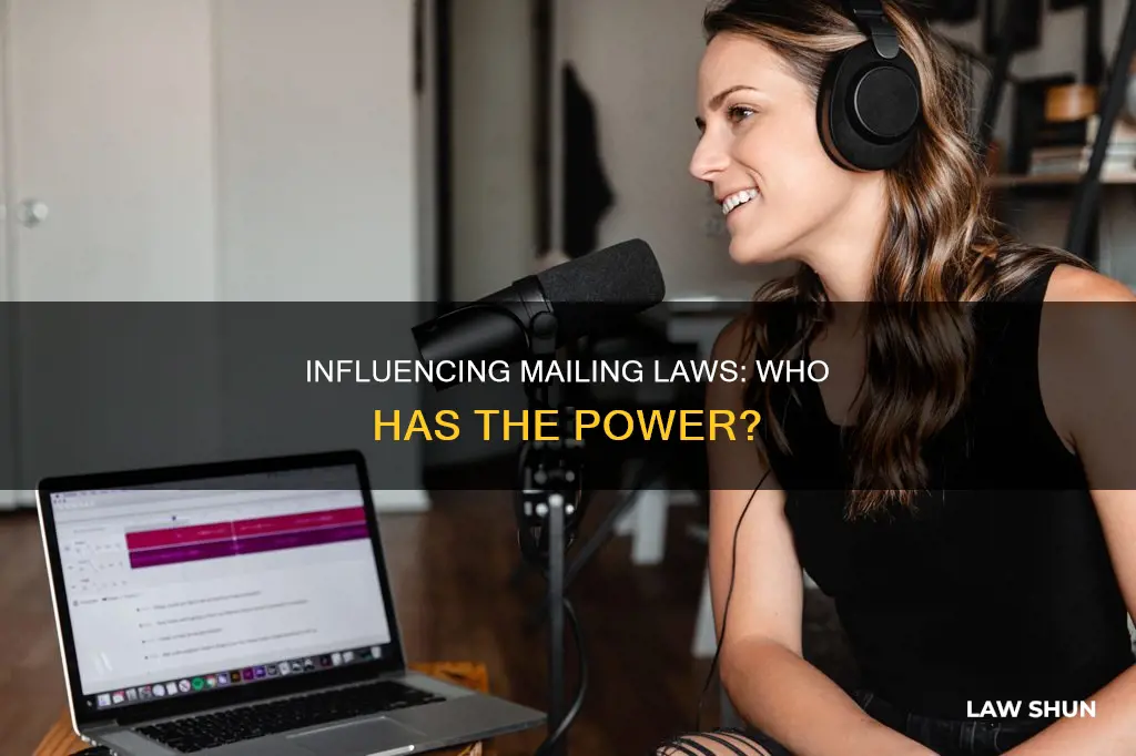 who can influence us mailing laws