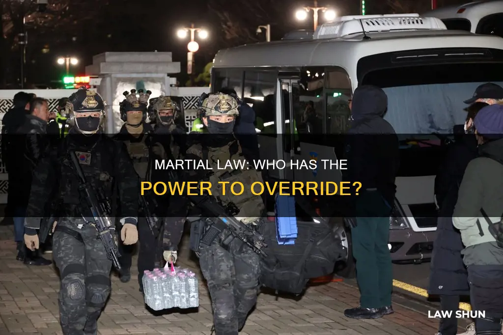 who can override martial law