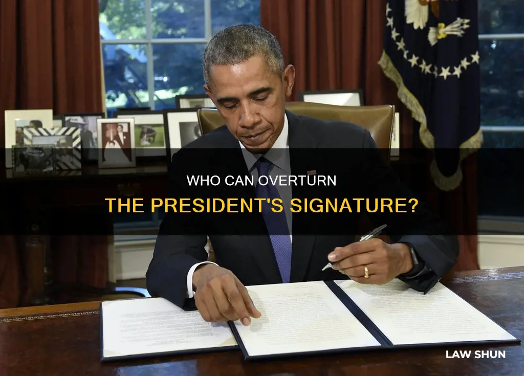 who can overturn a law signed by the president