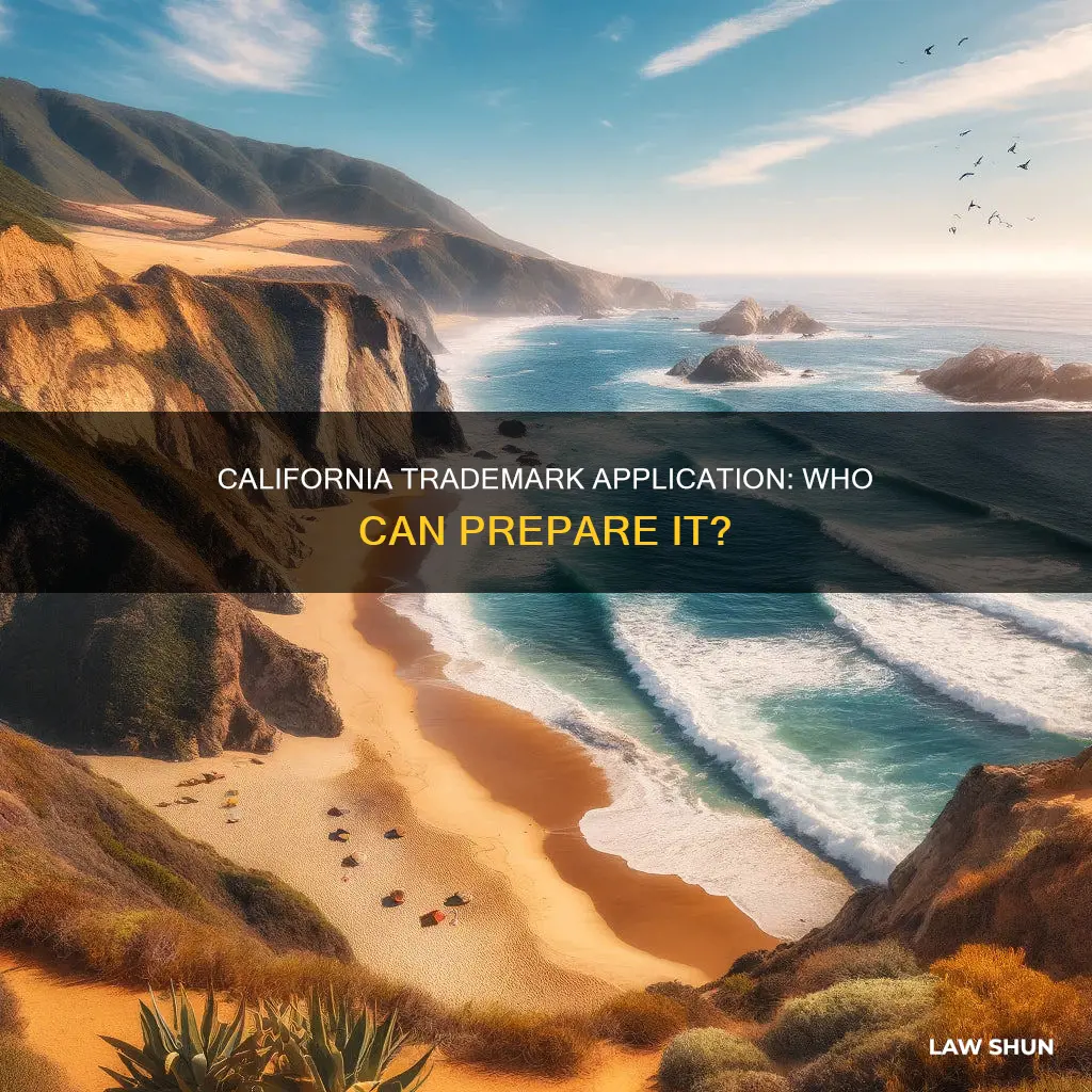 who can prepare trademark application california law
