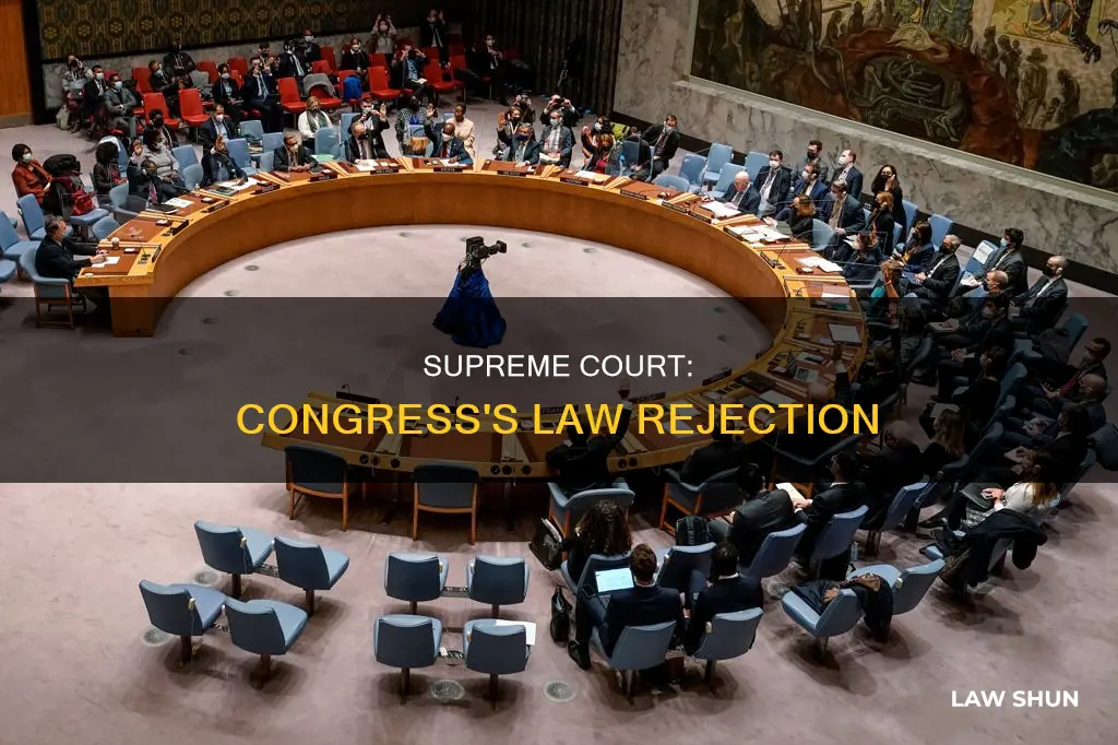 who can reject laws made by congress