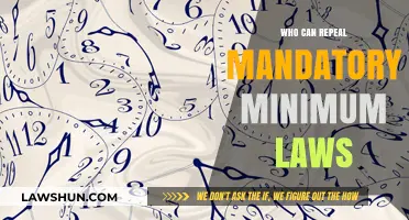 Mandatory Minimum Laws: Who Can Repeal Them?
