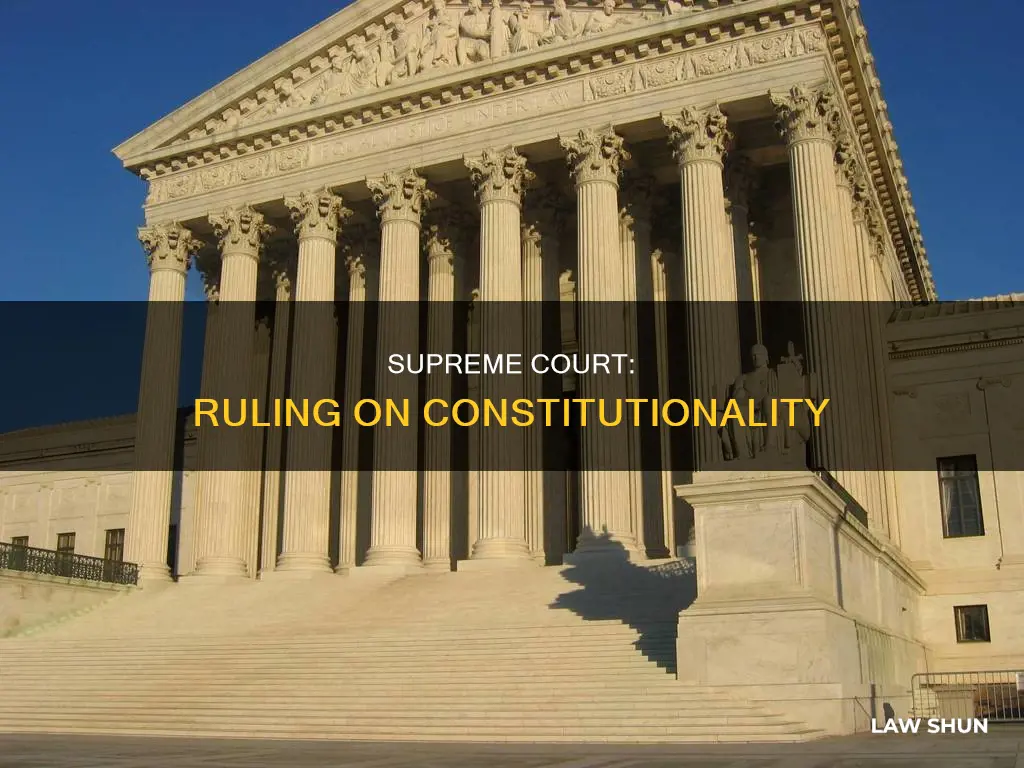 who can rule that laws written by congress are unconstitutional