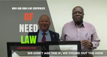 Who Can Sign a NC Certificate of Need?