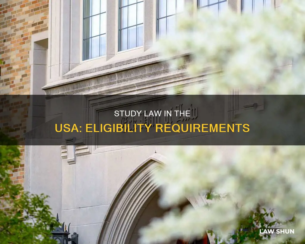 who can study law in usa