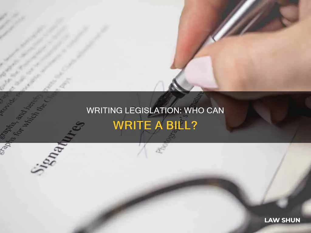 who can write a bill