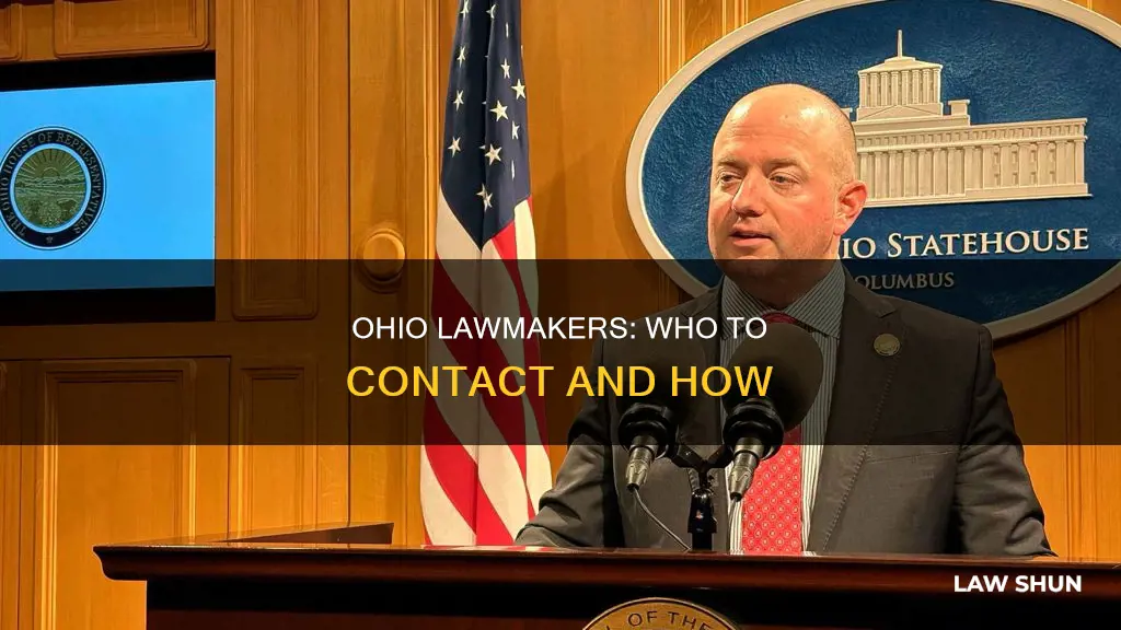 who can you contact for making laws in ohio