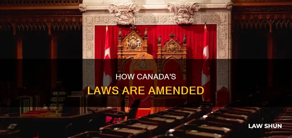who changes laws in canada