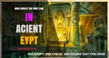 The First Laws of Ancient Egypt: Who Made Them?