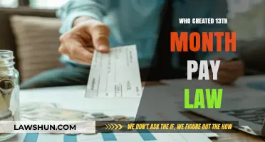 The Law Behind the 13th Month Pay