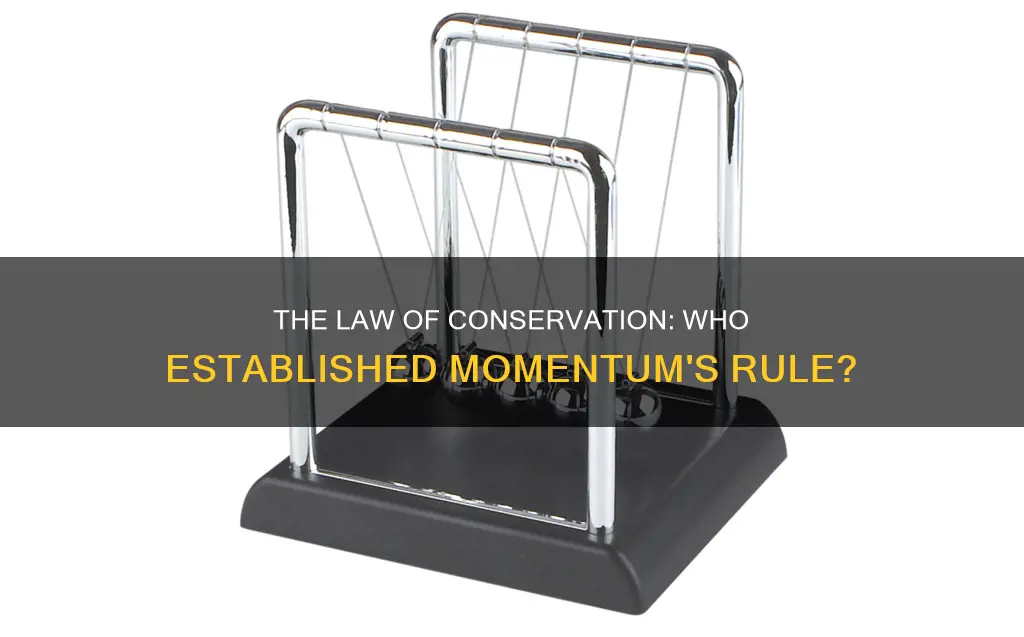 who created the law of conservation of momentum