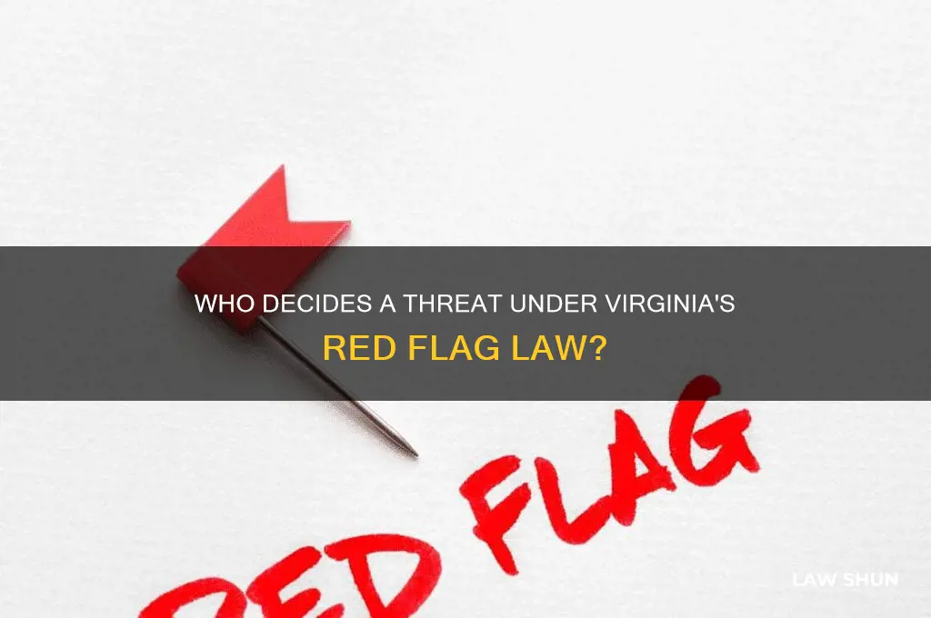 who deams someone a threat under virginias red flag law