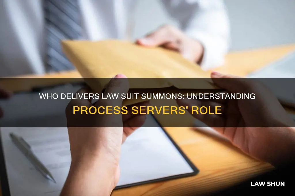 who delivers law suit summons