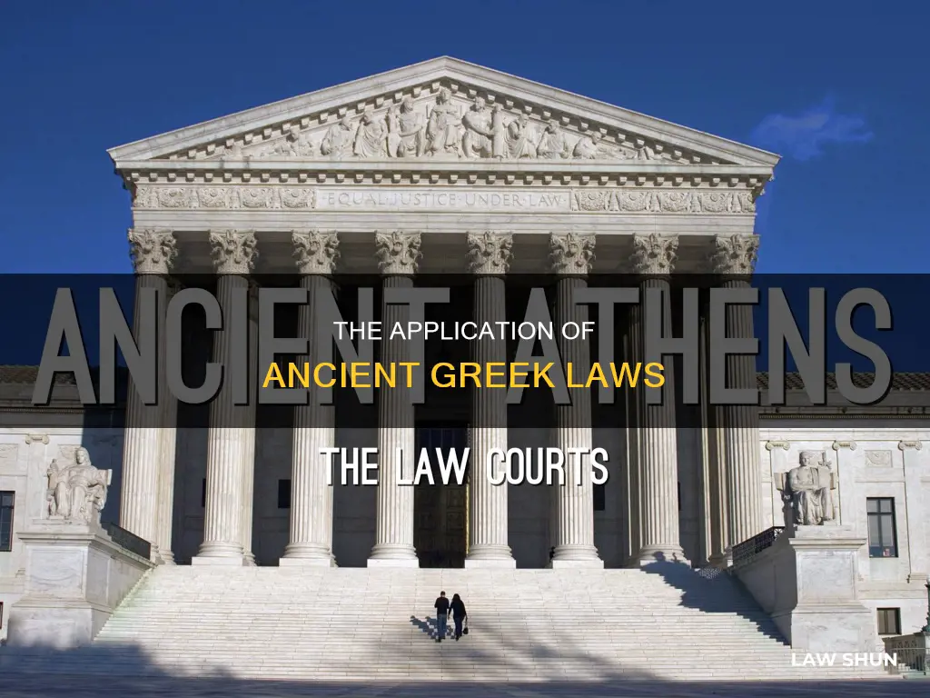 who did the laws of ancient greece applied to