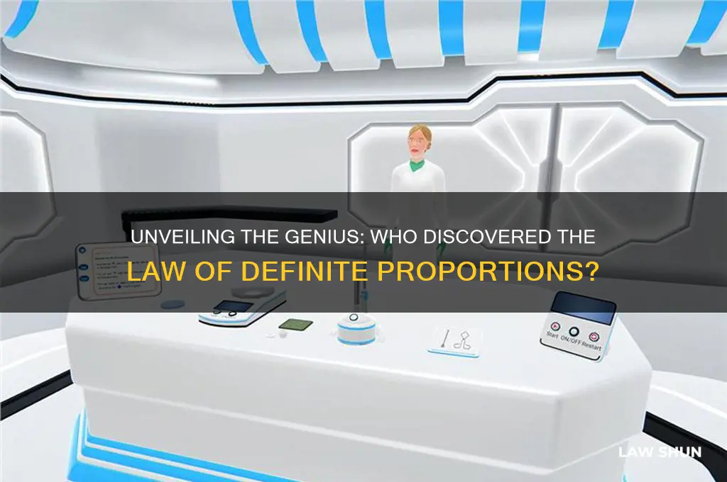 who discovered law of definite proportions