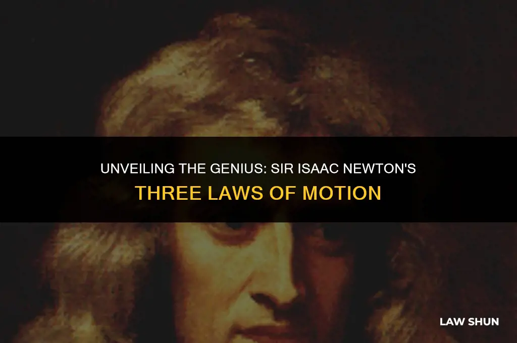 who discovered three laws of motion