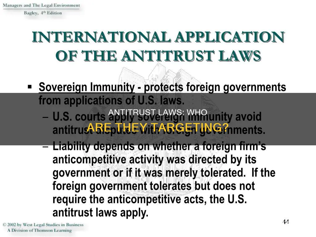 who do antitrust laws apply to