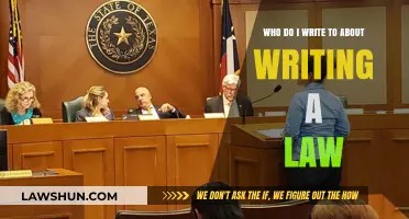 Crafting Legislation: Who to Contact for Writing a New Law