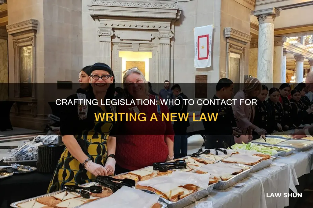 who do i write to about writing a law
