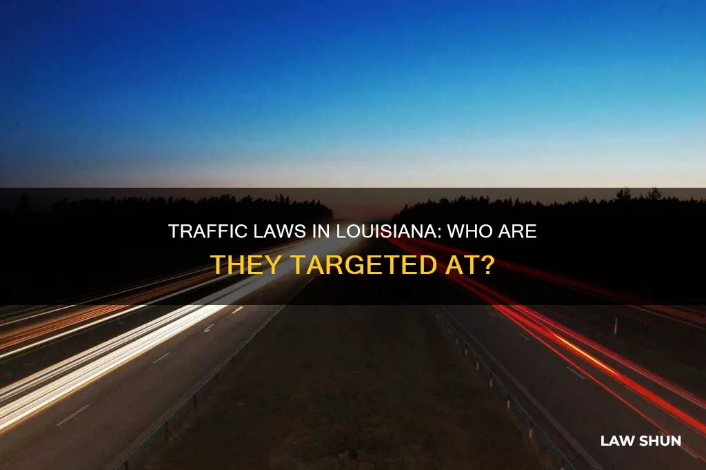 who do traffic laws apply to in louisiana