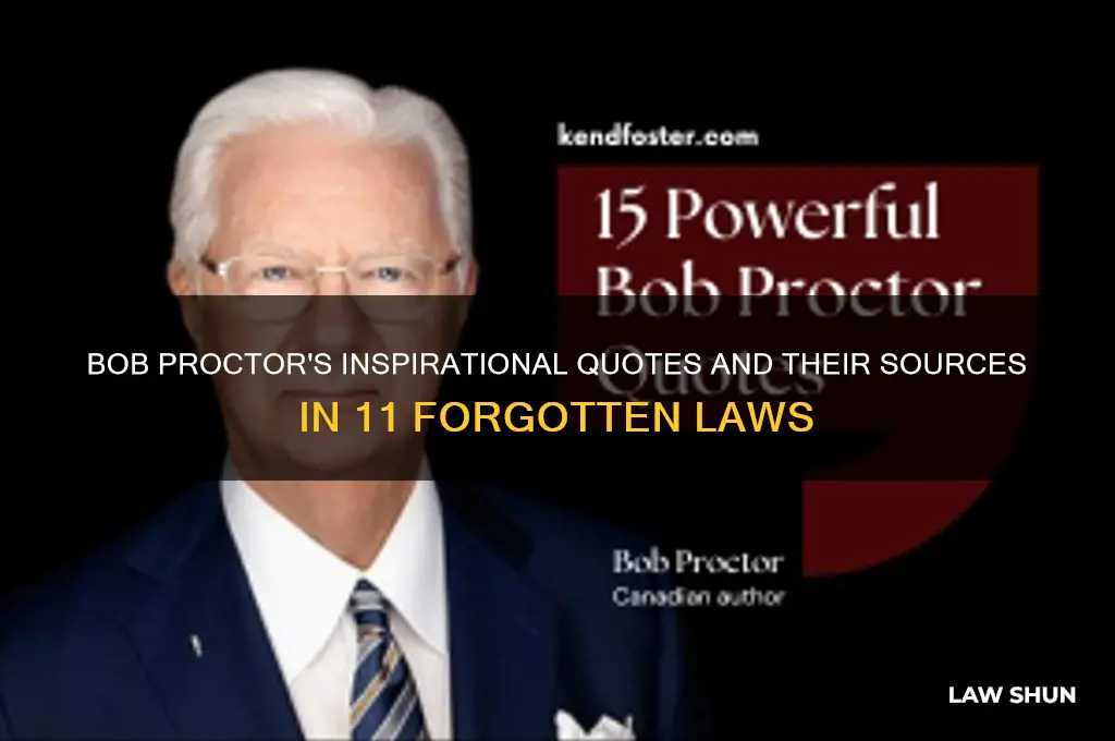 who does bob proctor quote in the 11 forgotten laws