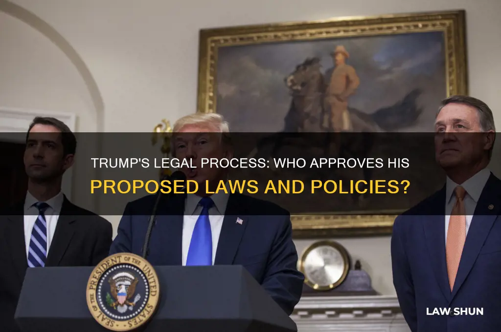 who does donald trump need to run laws by