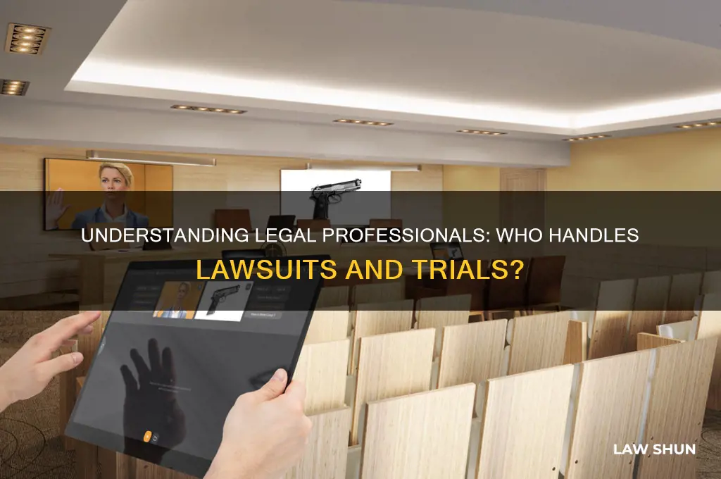 who does law suits and trials
