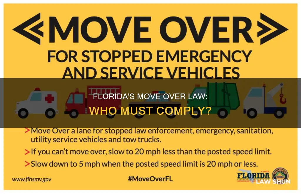 who does the move over law apply to florida