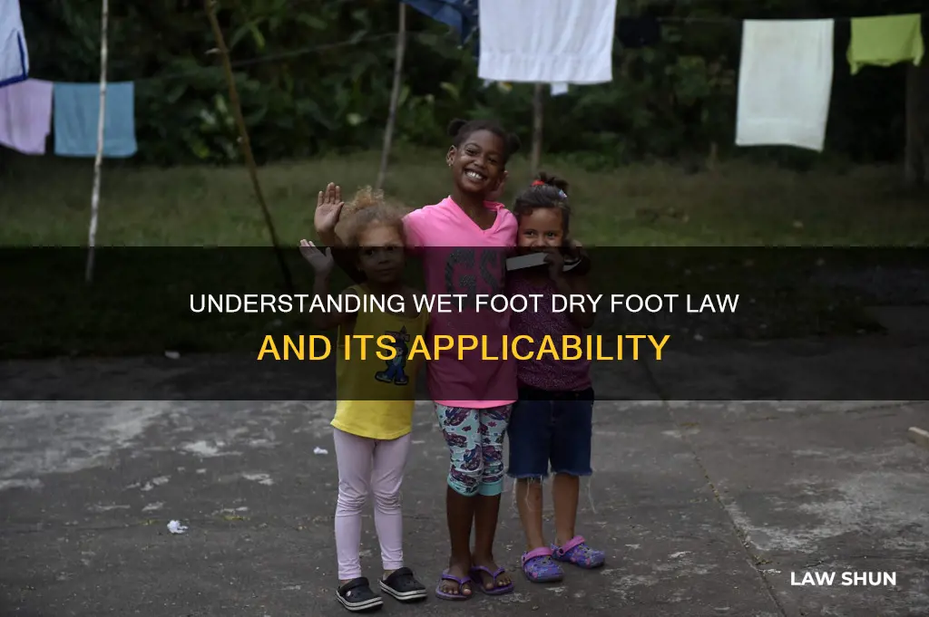 who does the wet foot dry foot law apply to